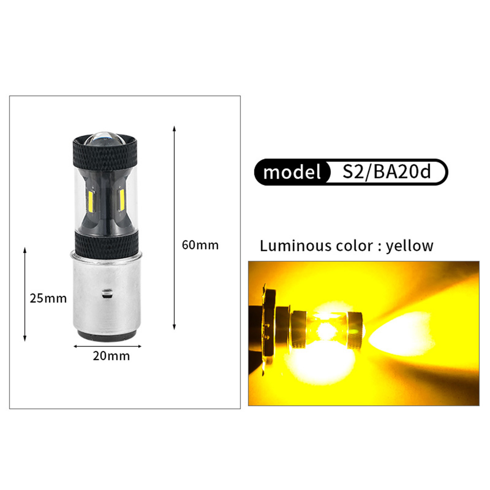 Bundle and Save, Motorcycle LED Light 36W, High/Low Conversion Kit, Xenon White, Replacement, Universal Fit, Durable Aluminum, Easy Install, For Harley, Yamaha, Suzuki Big Discount